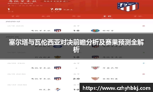 塞尔塔与瓦伦西亚对决前瞻分析及赛果预测全解析